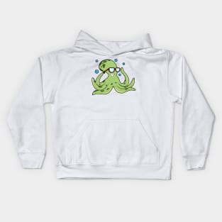 Octopus with Glasses Kids Hoodie